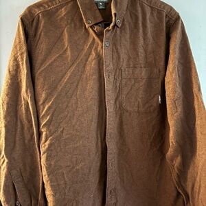 Eddie Bauer Classic Fit Brown Shirt